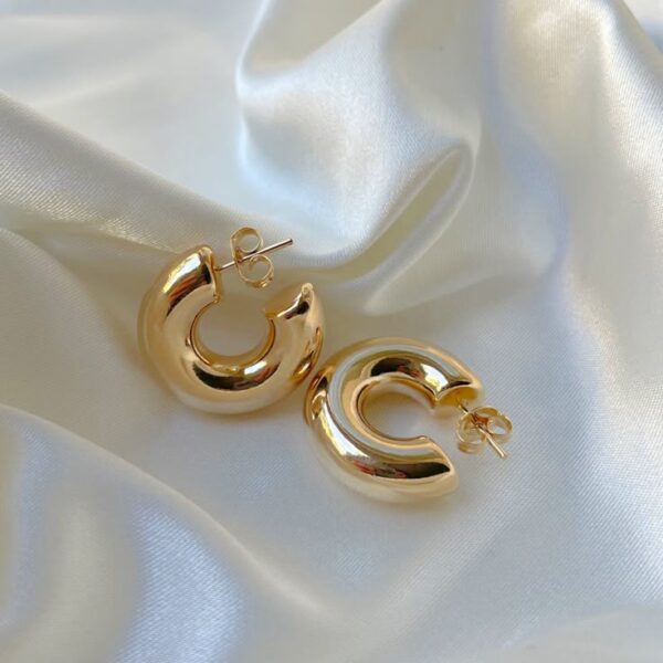 ANTI-TARNISHED STATEMENT HOOPS COMBO -set of 3 - Image 4