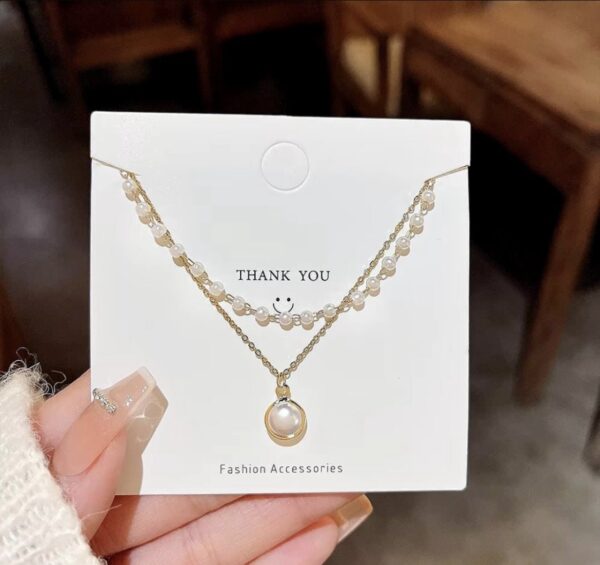 PEARLFECT LAYERS - Korean pearls layered chain - Image 3