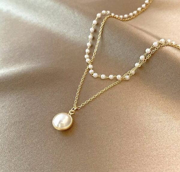 PEARLFECT LAYERS - Korean pearls layered chain - Image 2