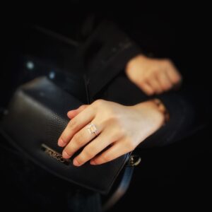 Opal Daze Ring - CZ Cream Stone Ring