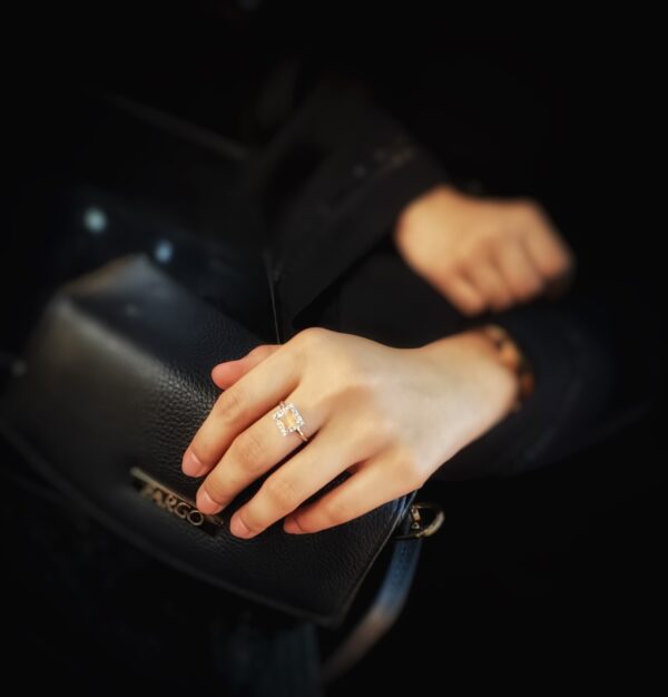 Opal Daze Ring - CZ Cream Stone Ring