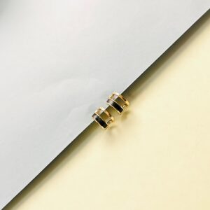 Ink Drop - Black Korean Studs