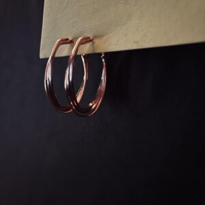 Rose Gold Hoops