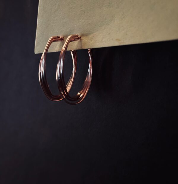 Rose Gold Hoops