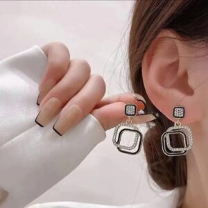 Dark Luxe - Black Gold Earrings