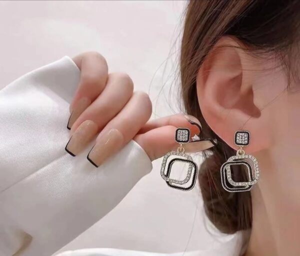 Dark Luxe - Black Gold Earrings
