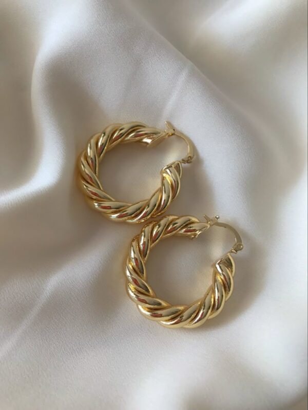 ANTI-TARNISHED STATEMENT HOOPS COMBO -set of 3 - Image 6