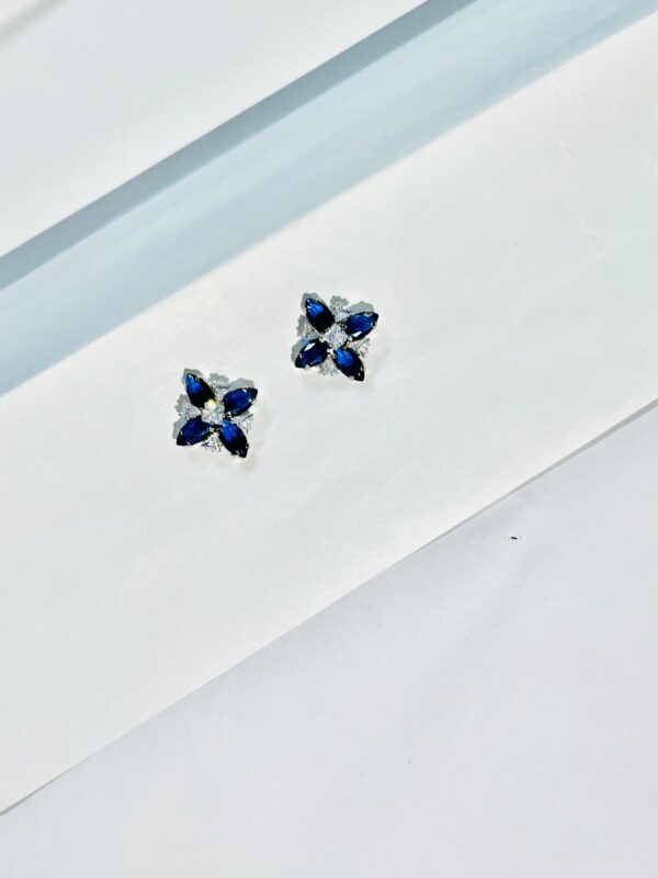 Blue CZ Studs