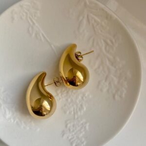 Golden Drizzle Drops - Teardrop earrings (Golden)