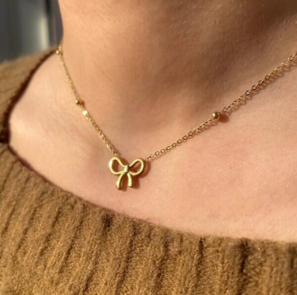 GOLDEN HOUR KNOT - 18K Gold Plated Bow Neckpiece