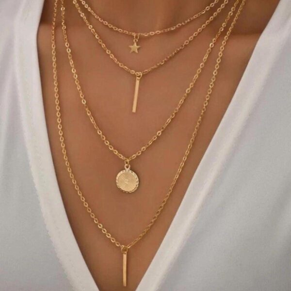 LAYERS OF LUXE -Layered Neck piece