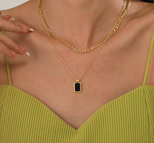 LAYERED ANTI TARNISHED NECKPIECE - Image 3