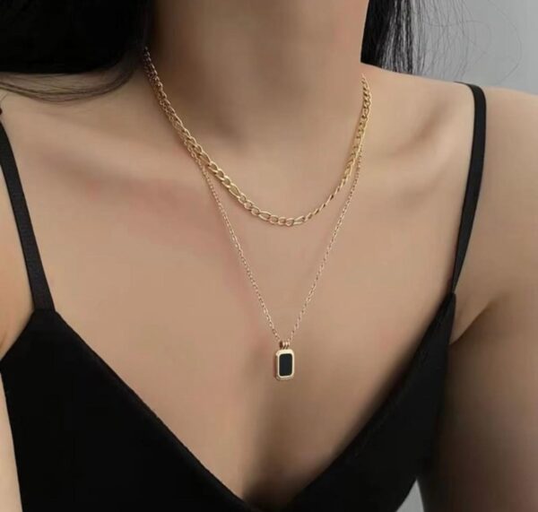 LAYERED ANTI TARNISHED NECKPIECE - Image 2