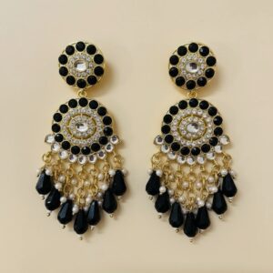 Black Gold statement Earrings