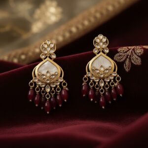 Rubilicious - Royal Red Gold Earrings