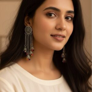 Rani Radiance Jhumka - Oxidised