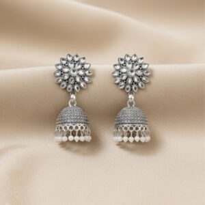 Phool jhumka - Oxidised